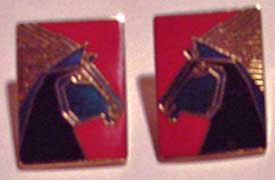 Laurel Burch Blue Stallion Earrings