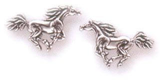 Sterling Silver Running Horses Posts