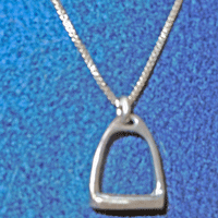 Sterling Silver English Stirrup Pendant